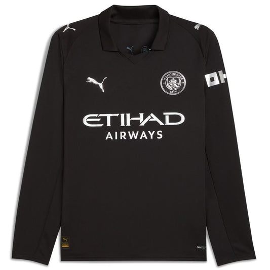 Jersey 2025/26 Manchester City Visitante Manga larga Versión Fan