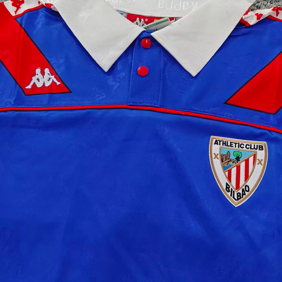 jersey 1994/1995 bilbao at visitante manga corta versión fan retro