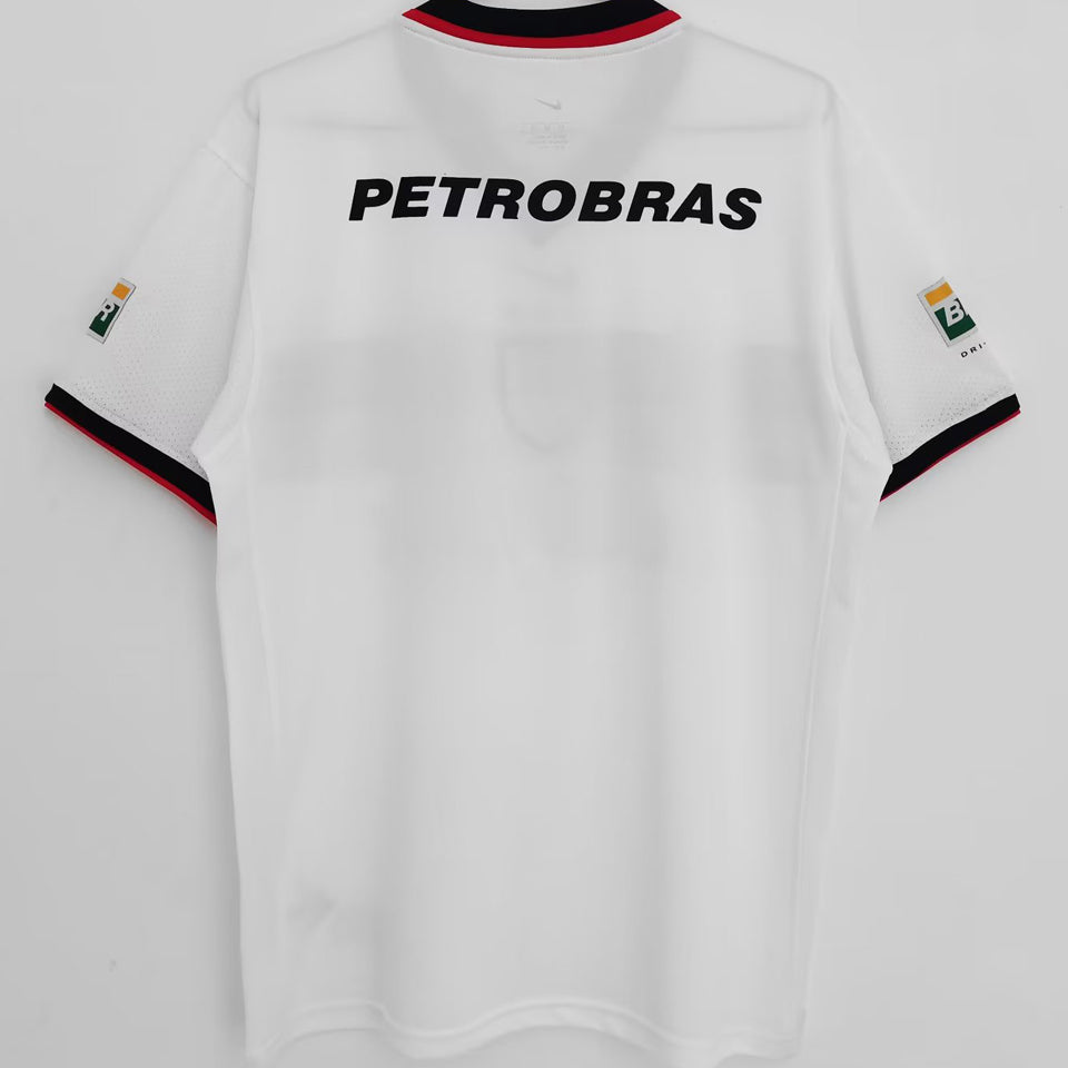jersey 2001 flamengo visitante manga corta versión fan retro