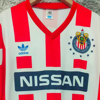 Jersey 1990/1991 Chivas Local Manga corta Versión Fan Retro