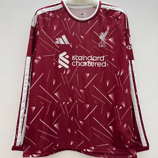 Jersey 2026/27 Liverpool Local Manga larga Versión Fan