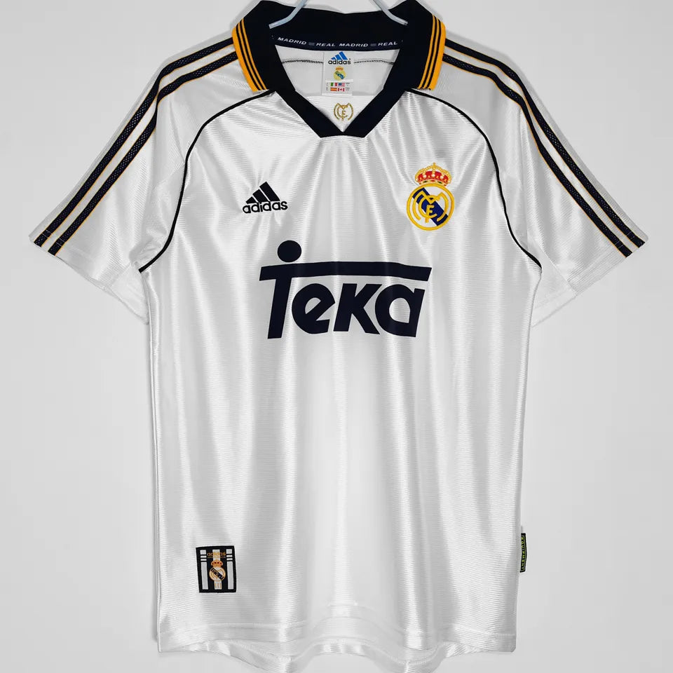 Jersey 1999/2000 Real Madrid Local Manga corta Versión Fan Retro