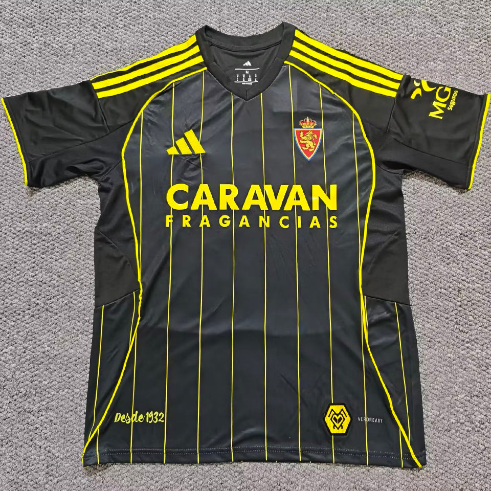 jersey 2025/26 zaragoza visitante manga corta versión fan