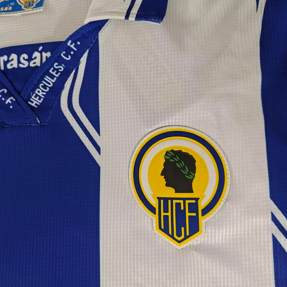 jersey 1997/1998 hercules cf local manga corta versión fan retro