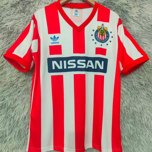 Jersey 1990/1991 Chivas Local Manga corta Versión Fan Retro