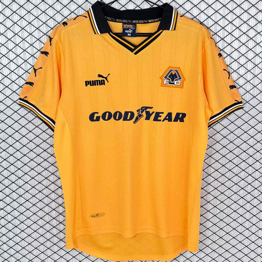 Jersey 1998/1999 Wolves Local Manga corta Versión Fan Retro