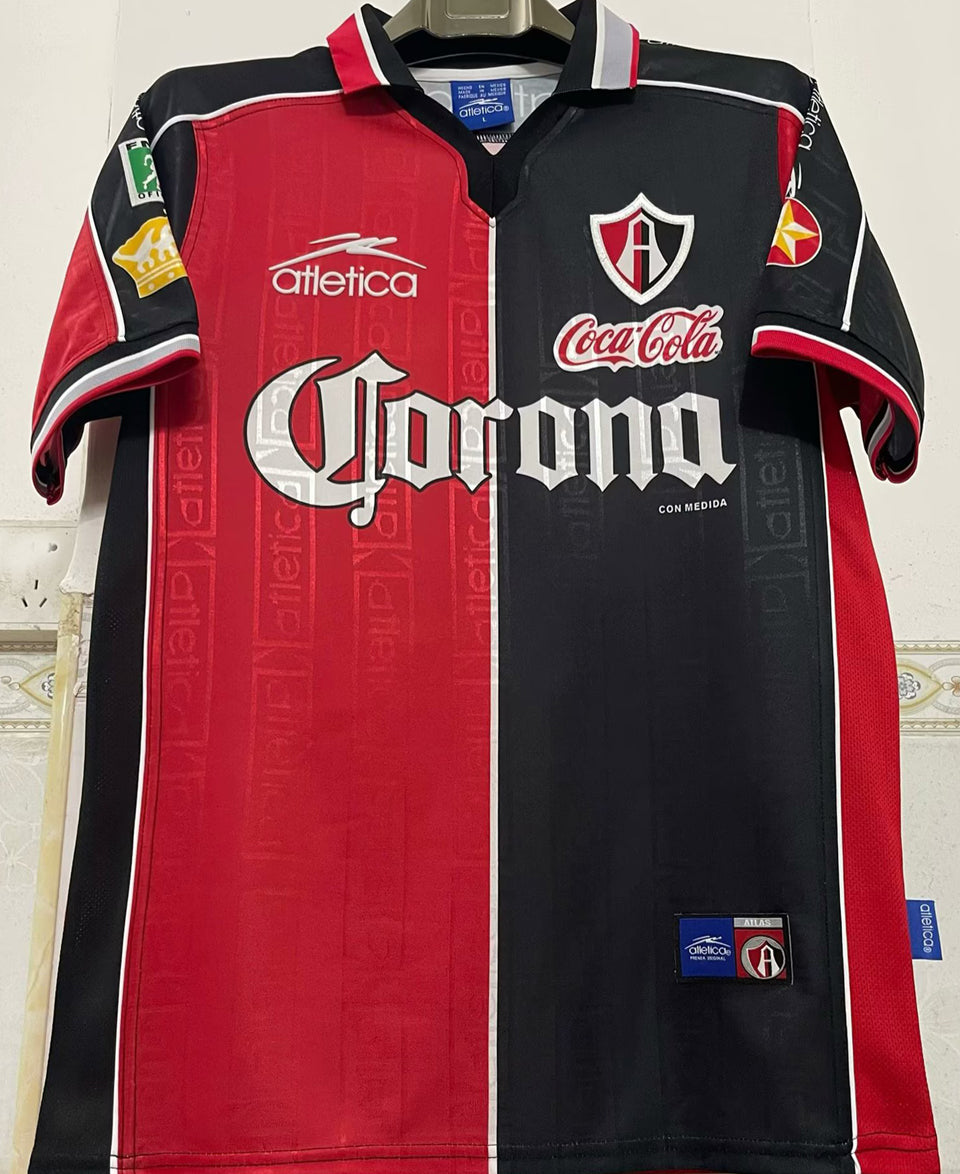 jersey 1998/99 atlas local manga corta versión fan retro