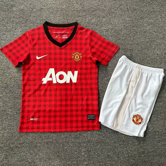 Jersey 2012/13 Manchester United Local Manga corta Niño Retro