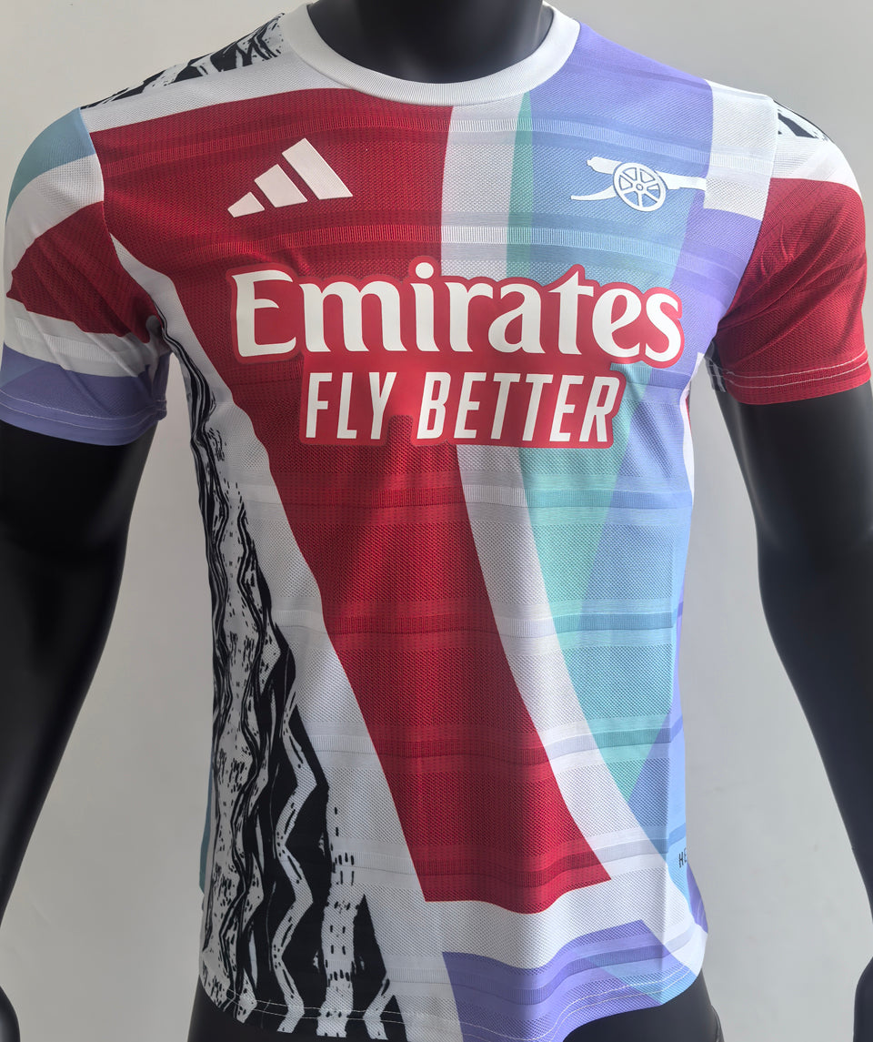 jersey 2025 arsenal especial manga corta versión jugador