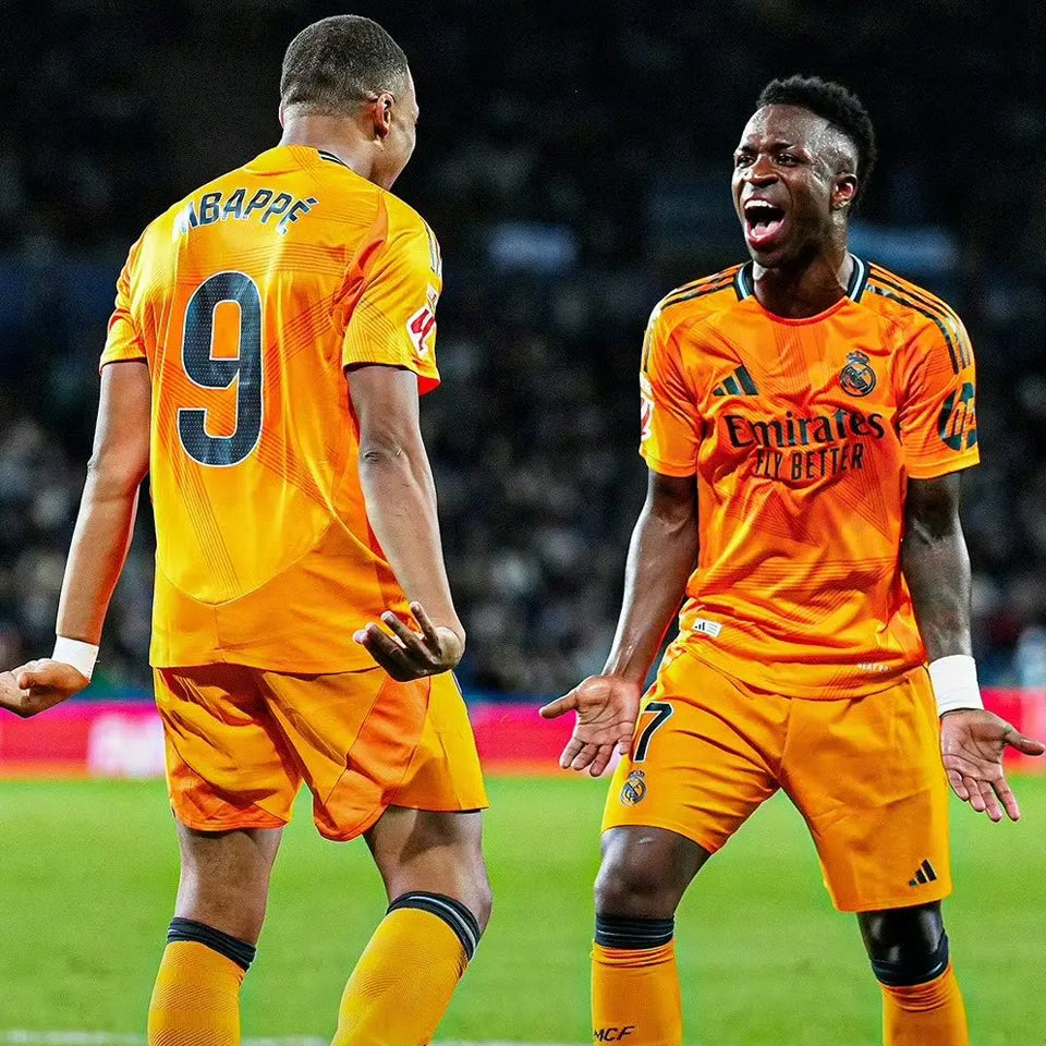 jersey 2024/25 real madrid visitante manga corta niño