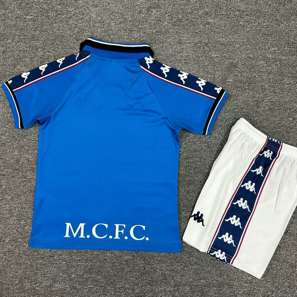 Jersey 1997/98 Manchester City Local Manga corta Niño Retro