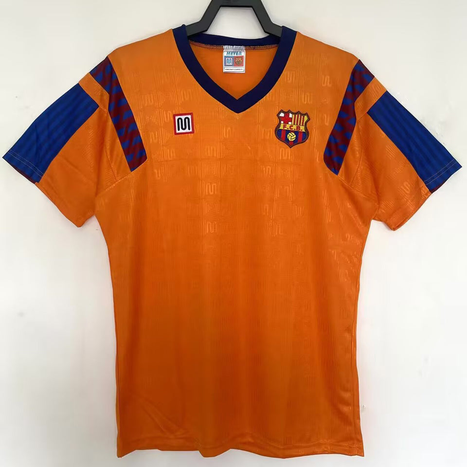 jersey 1989/1992 barcelona visitante manga corta versión fan retro