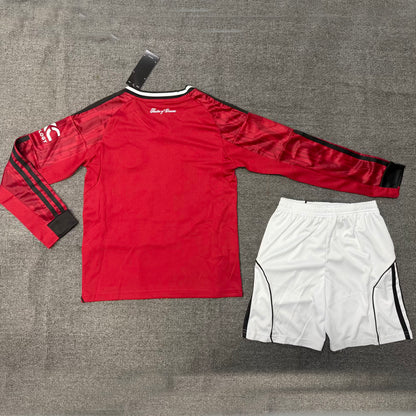 Jersey 2025/26 Manchester United Local Manga larga Niño