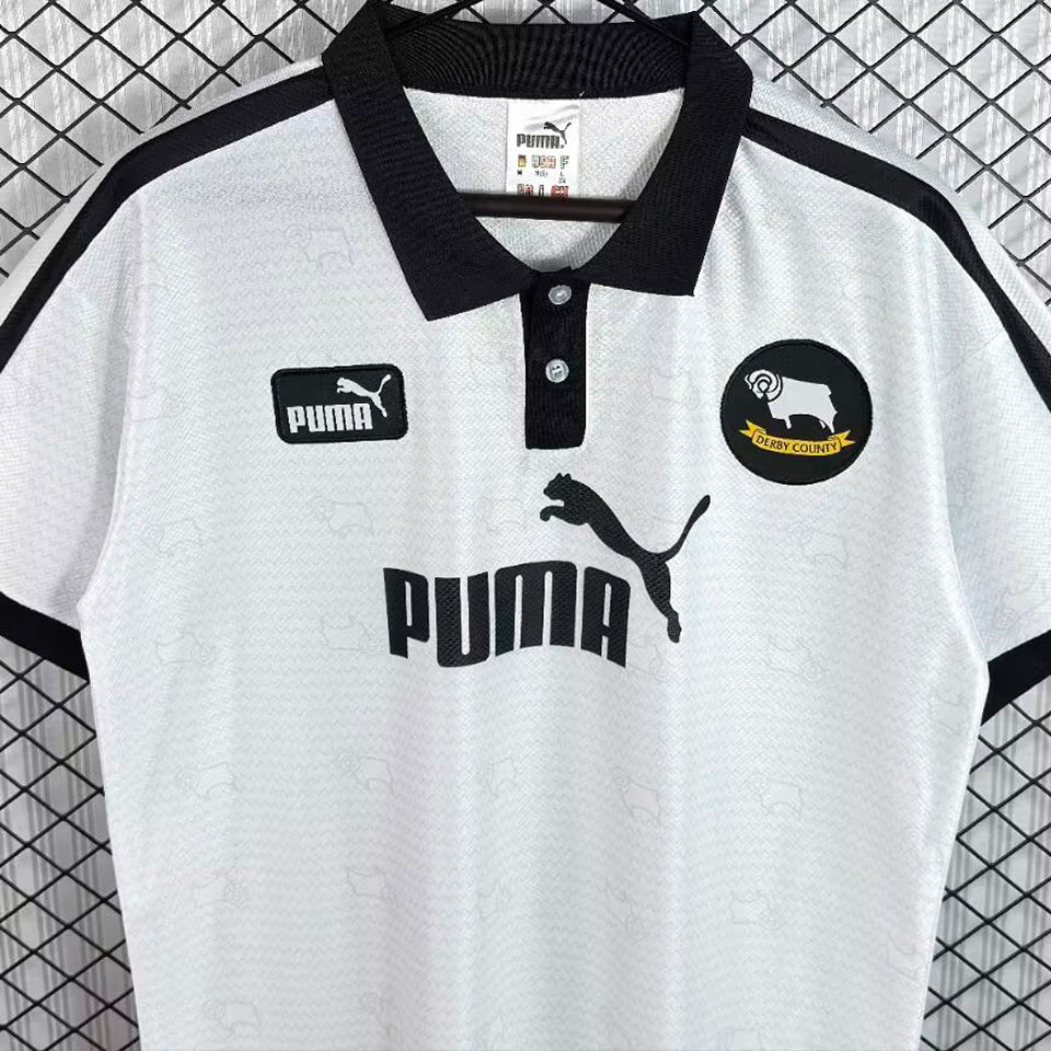 jersey 1997/1999 derby county local manga corta versión fan retro