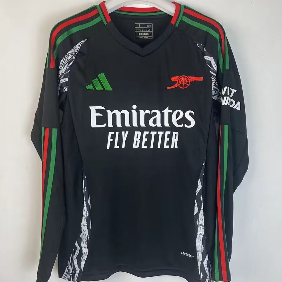 Jersey 2024/25 Arsenal Visitante Manga larga Versión Fan