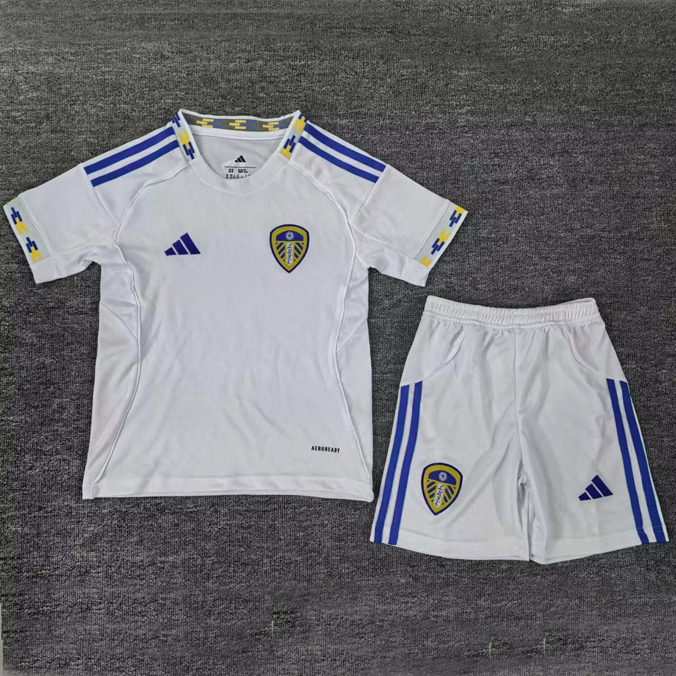jersey 2025/26 leeds united local manga corta niño