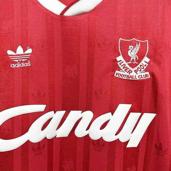 Jersey 1988/89 Liverpool Local Manga corta Versión Fan Retro