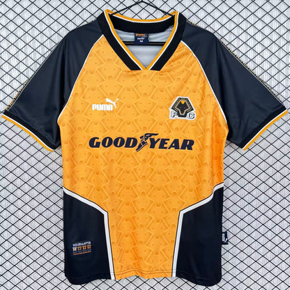 Jersey 1996/1998 Wolves Local Manga corta Versión Fan Retro