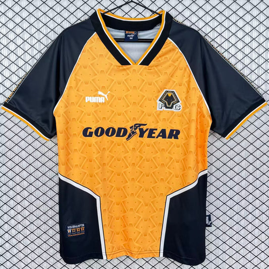Jersey 1996/1998 Wolves Local Manga corta Versión Fan Retro