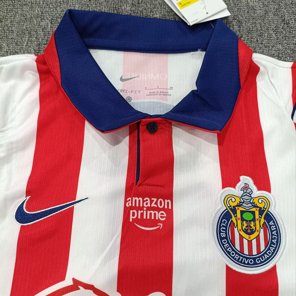 jersey 2026/27 chivas local manga larga versión fan