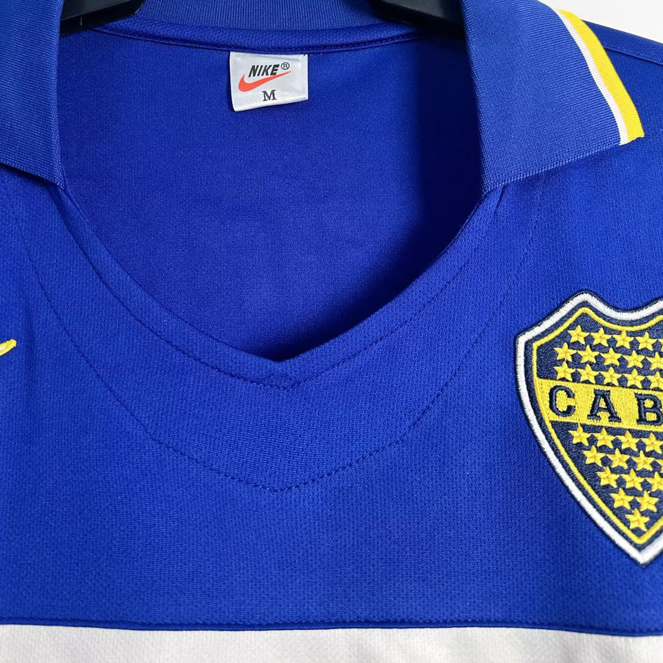 Jersey 1996/97 Boca Local Manga larga Versión Fan Retro