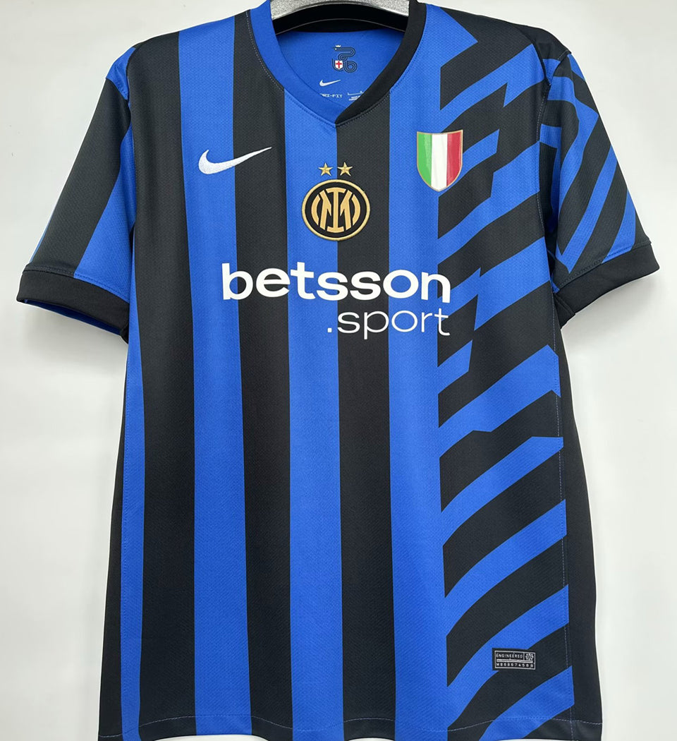Jersey 2024/25 Inter Milan Local Manga corta Versión Fan