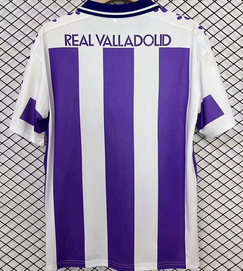 Jersey 1995/96 Real Valladolid Local Manga corta Versión Fan Retro