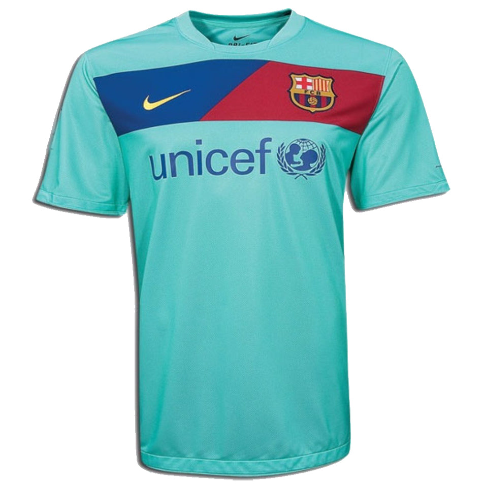 jersey 2010/11 barcelona visitante manga corta versión fan retro