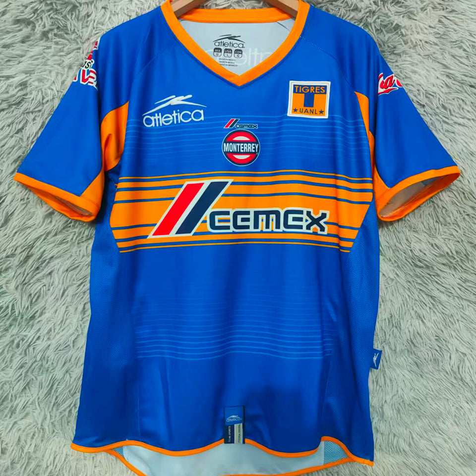 jersey 2006 tigres uanl visitante manga corta versión fan retro
