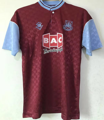 Jersey 1989/90 West Ham Local Manga corta Versión Fan Retro