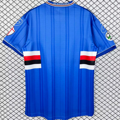 Jersey 2000/2001 Sampdoria Local Manga corta Versión Fan Retro