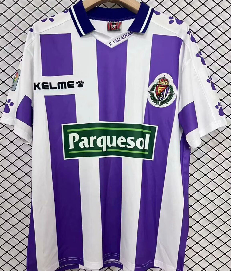 Jersey 1995/96 Real Valladolid Local Manga corta Versión Fan Retro
