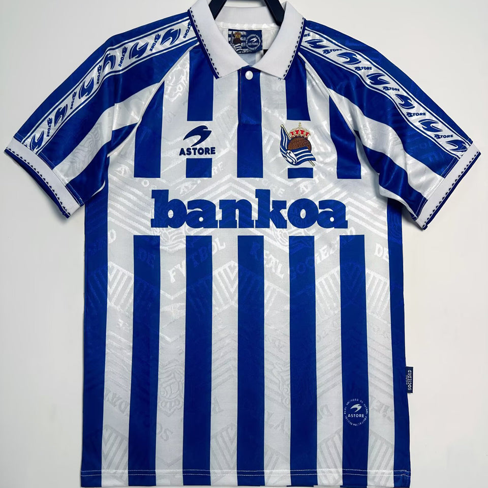 jersey 1994/95 real sociedad local manga corta versión fan retro