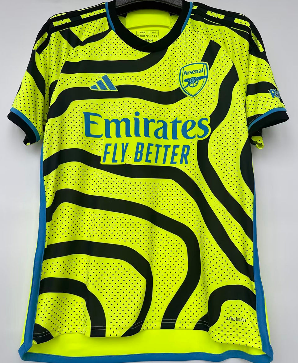 jersey 2023/24 arsenal visitante manga corta versión fan