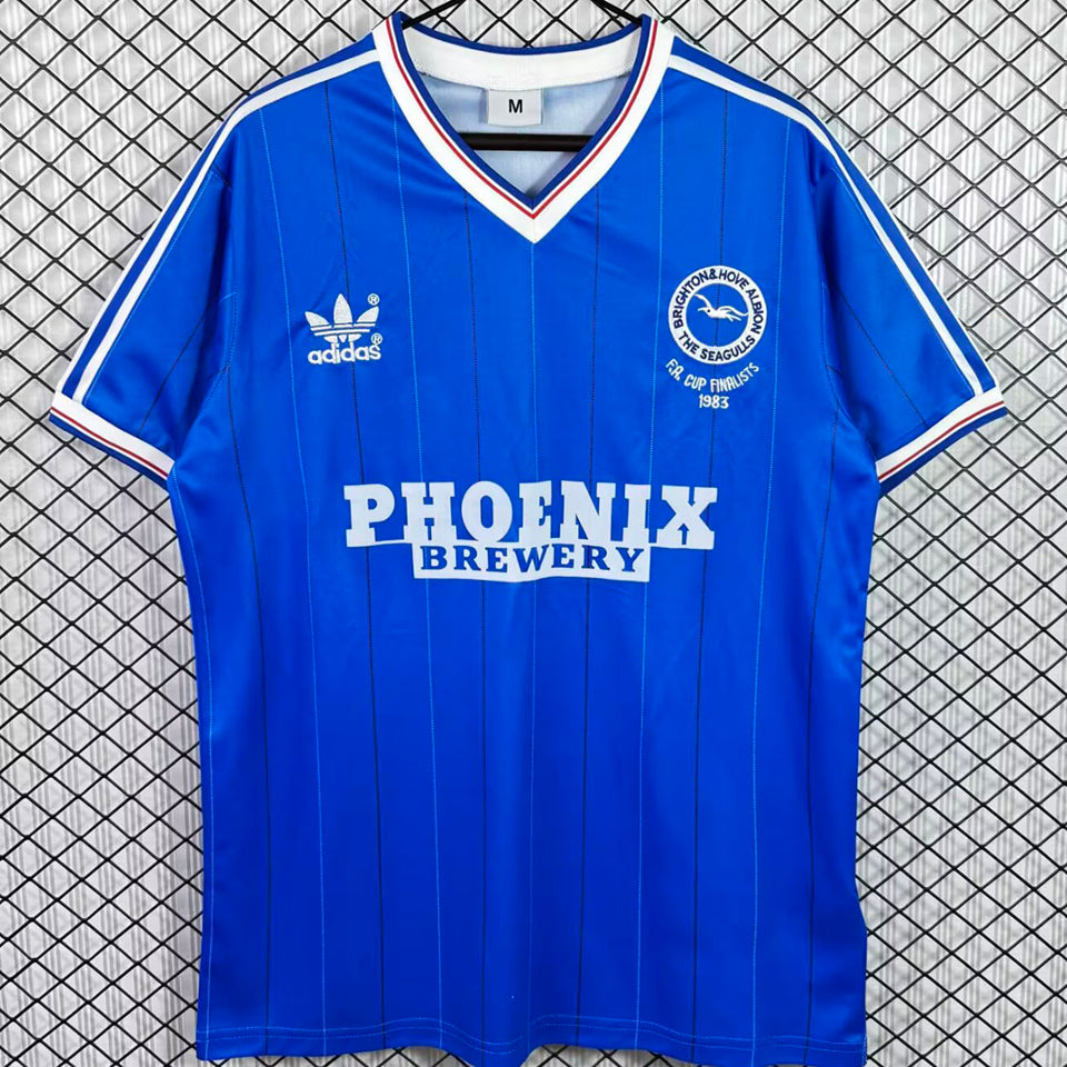 jersey 1983/1984 brighton local manga corta versión fan retro