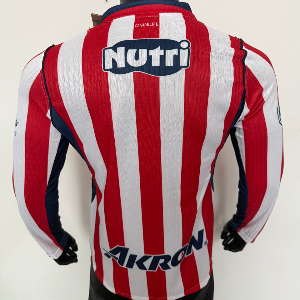 jersey 2026/27 chivas local manga larga versión jugador
