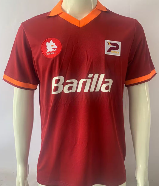 Jersey 1982/83 Roma Local Manga corta Versión Fan Retro