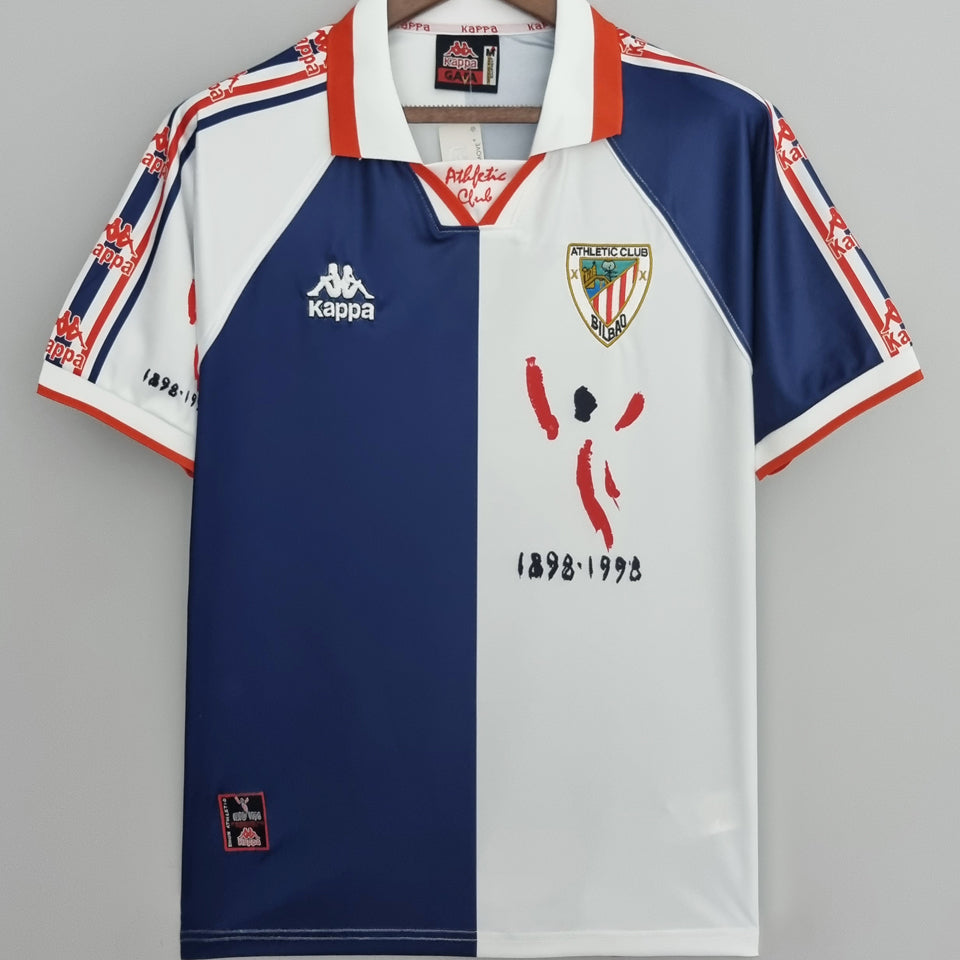 jersey 1997/98 bilbao at visitante manga corta versión fan retro