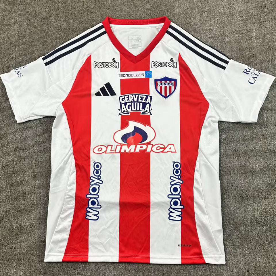 Jersey 2025/26 Junior Barranquila Atletico Local Manga corta Versión Fan