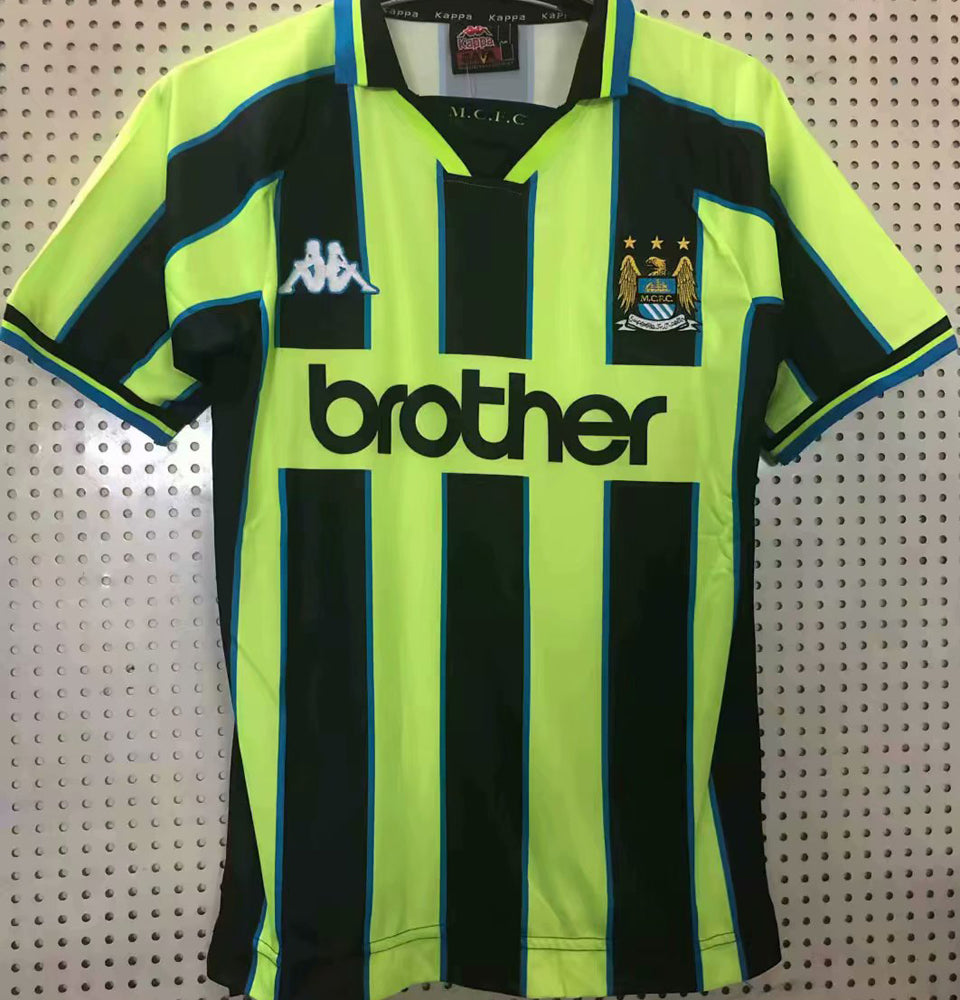 jersey 1998/99 manchester city especial manga corta versión fan retro