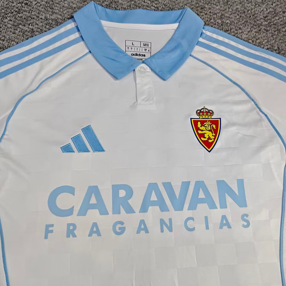 Jersey 2025/26 Zaragoza Local Manga corta Versión Fan