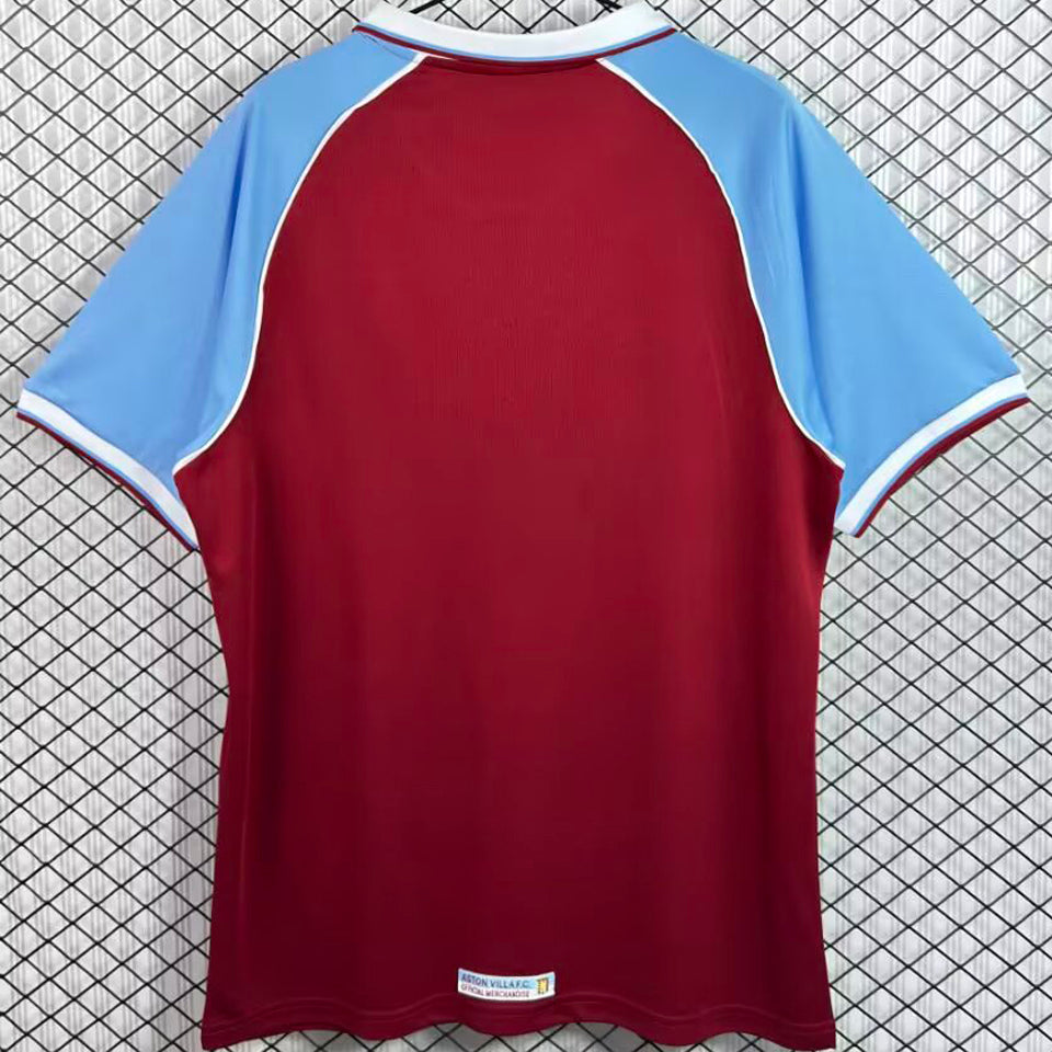jersey 1998/1999 aston villa local manga corta versión fan retro