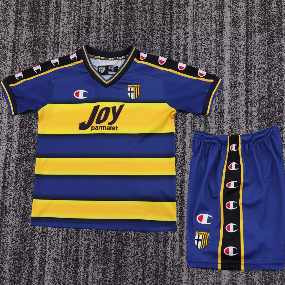 jersey 2001/2002 parma local manga corta niño retro