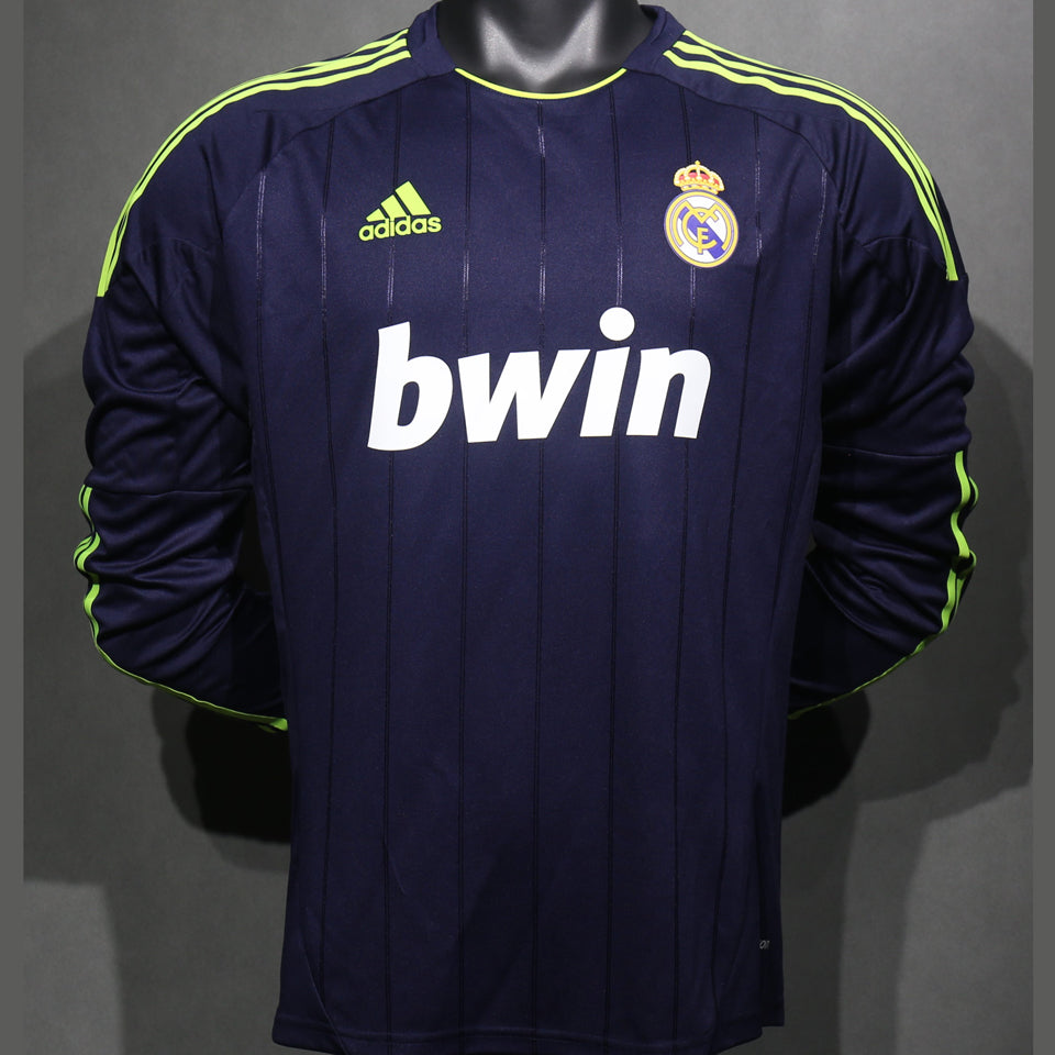 Jersey 2012/13 Real Madrid Visitante Manga larga Versión Jugador Retro