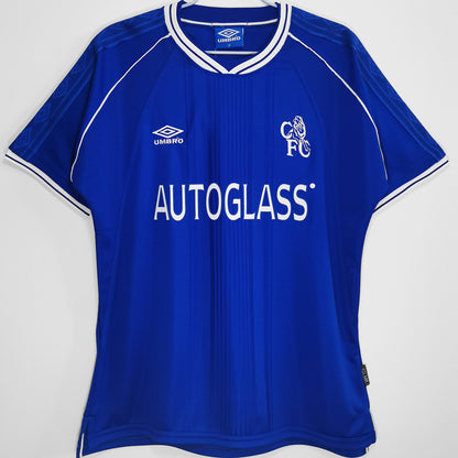 Jersey 1999/2001 Chelsea Local Manga corta Versión Fan Retro