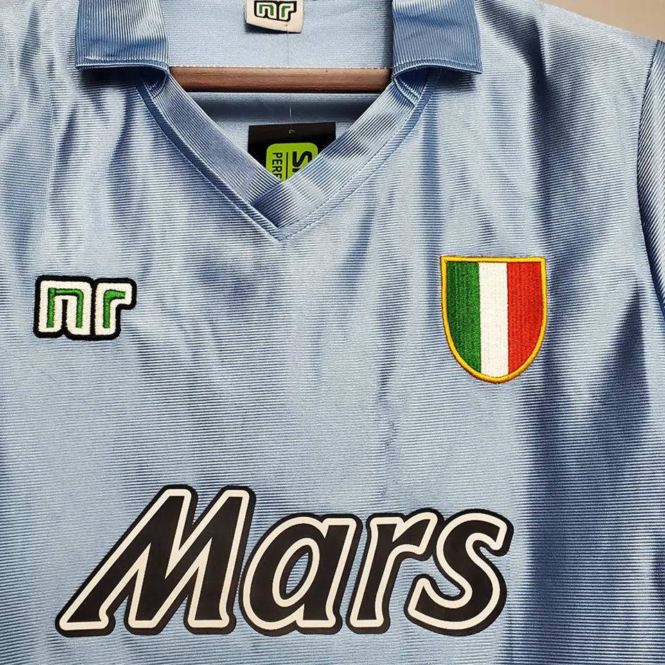 Jersey 1990/91 Napoli Local Manga corta Versión Fan Retro