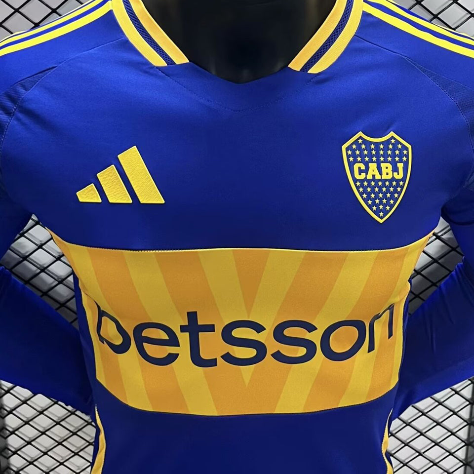 Jersey 2024/25 Boca Local Manga larga Versión Jugador