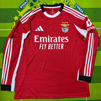 Jersey 2025/26 Benfica Local Manga larga Versión Fan