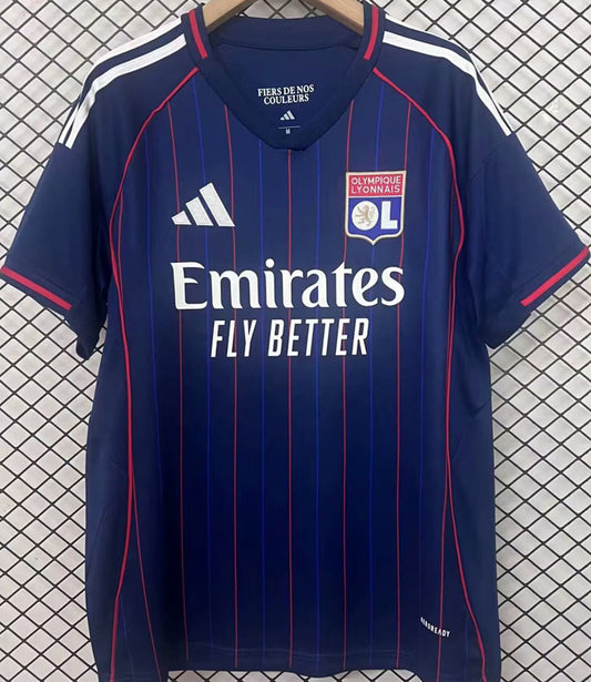 Jersey 2025/26 Lyon Visitante Manga corta Versión Fan