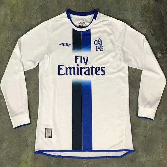 Jersey 2003 Chelsea Visitante Manga larga Versión Fan Retro